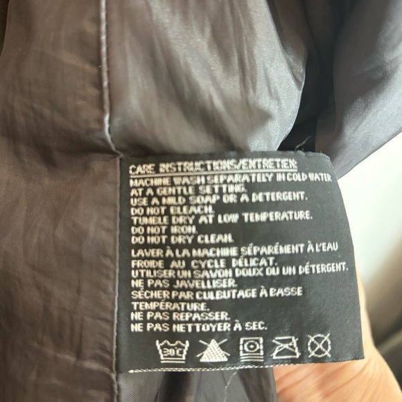 LONDON FOG Sz XL Jacket Coat Snap Zipper Closure Drawstrings Hooded Lined - Picture 12 of 13